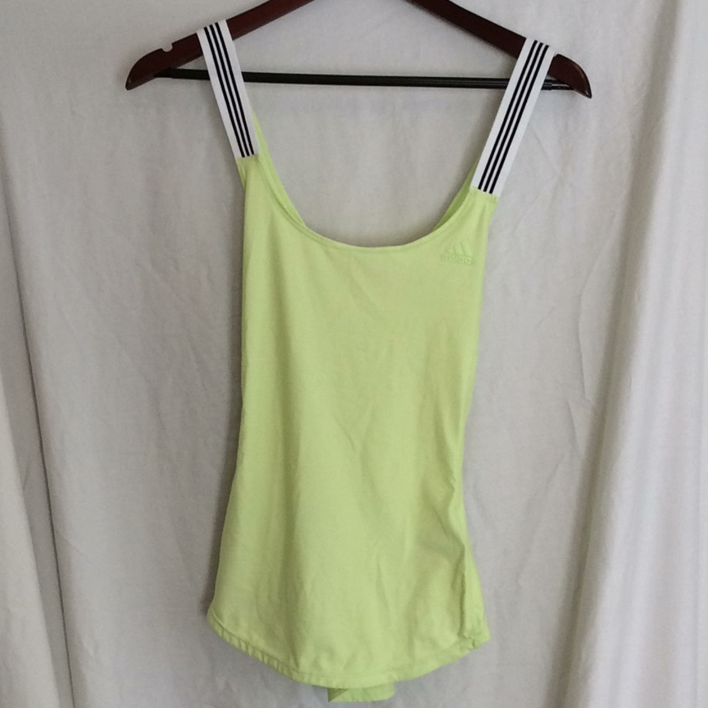 Adidas flourescent tank top